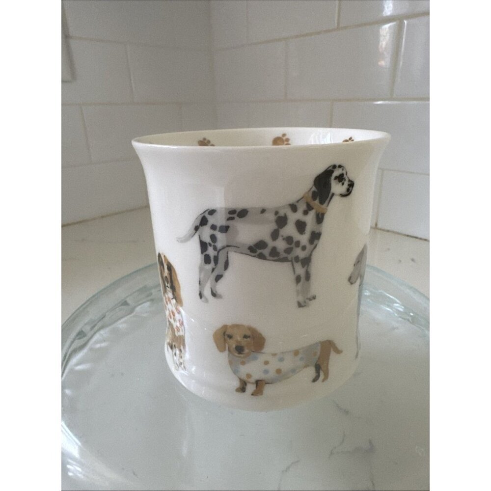 Cooksmart Fine China England 16oz Cute Dogs w/Sweaters & Bandanas Coffee Tea Cup - Picture 8 of 12